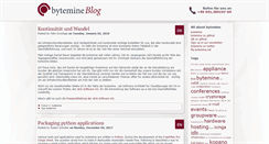 Desktop Screenshot of blog.bytemine.net